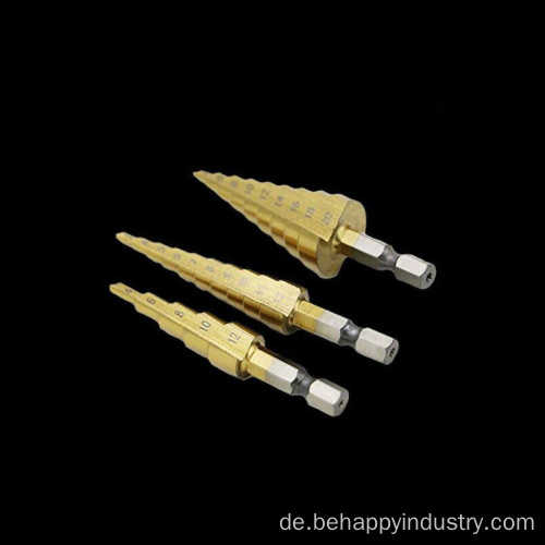 Sedeta 3PCS Unibit Titanium HSS Industrial